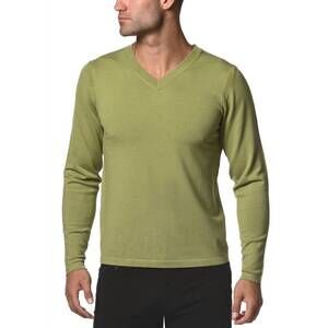 NEW POSTMARC knitted v-neck sweater in olive